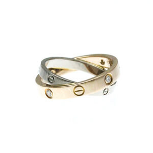 CARTIER 18k Rose Gold Diamond Love Ring